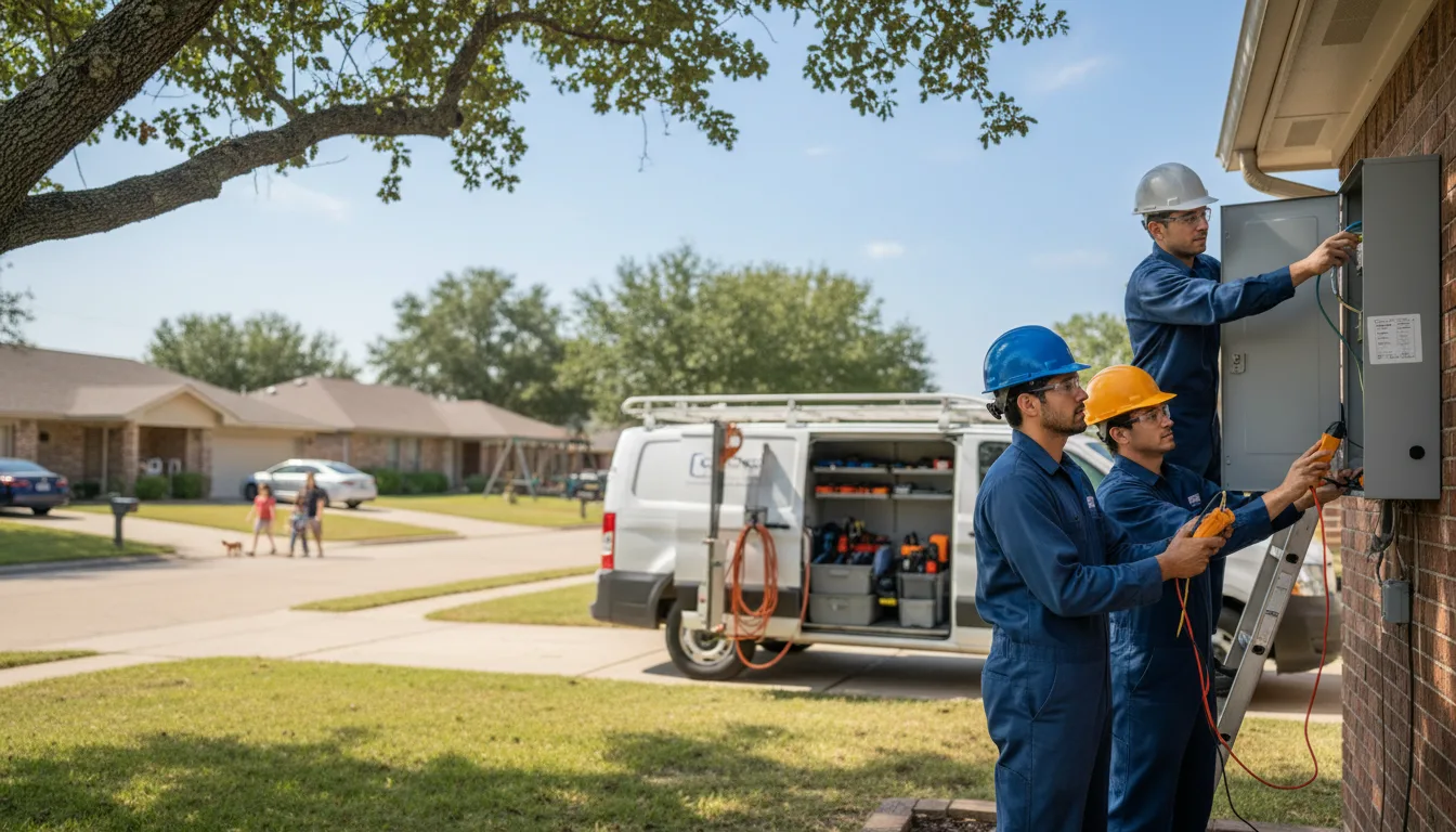 Certified electrician providing emergency electrical services in Jesup, IA